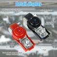 thumbnail image 2 of 2Pcs Car Battery Cable Terminal Clamps Negative and Positive Battery Cable Terminals Top Galvanized Iron Battery Terminal Connector with Plastic Cover for Car Boat Truck, 2 of 8
