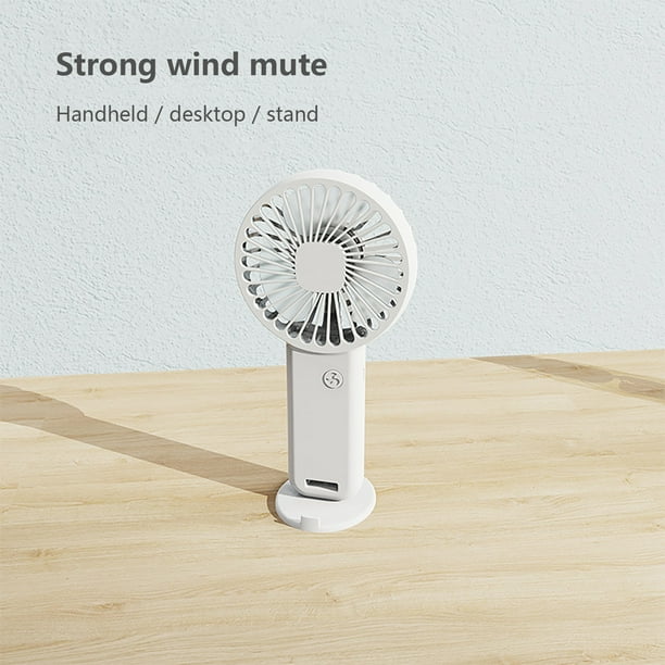 Hogar y jardín, Decoración de otoño, Ventiladores, Mini ventilador portátil de bolsillo con soporte, ventilador de escritorio con carga USB, calefactor.