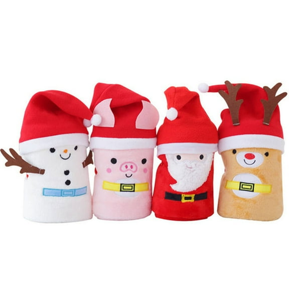 CTIRCHIU Snowman Decorations Snowman Hat and Flannel Blanket Set Multi 1Pack Lightweight All Season