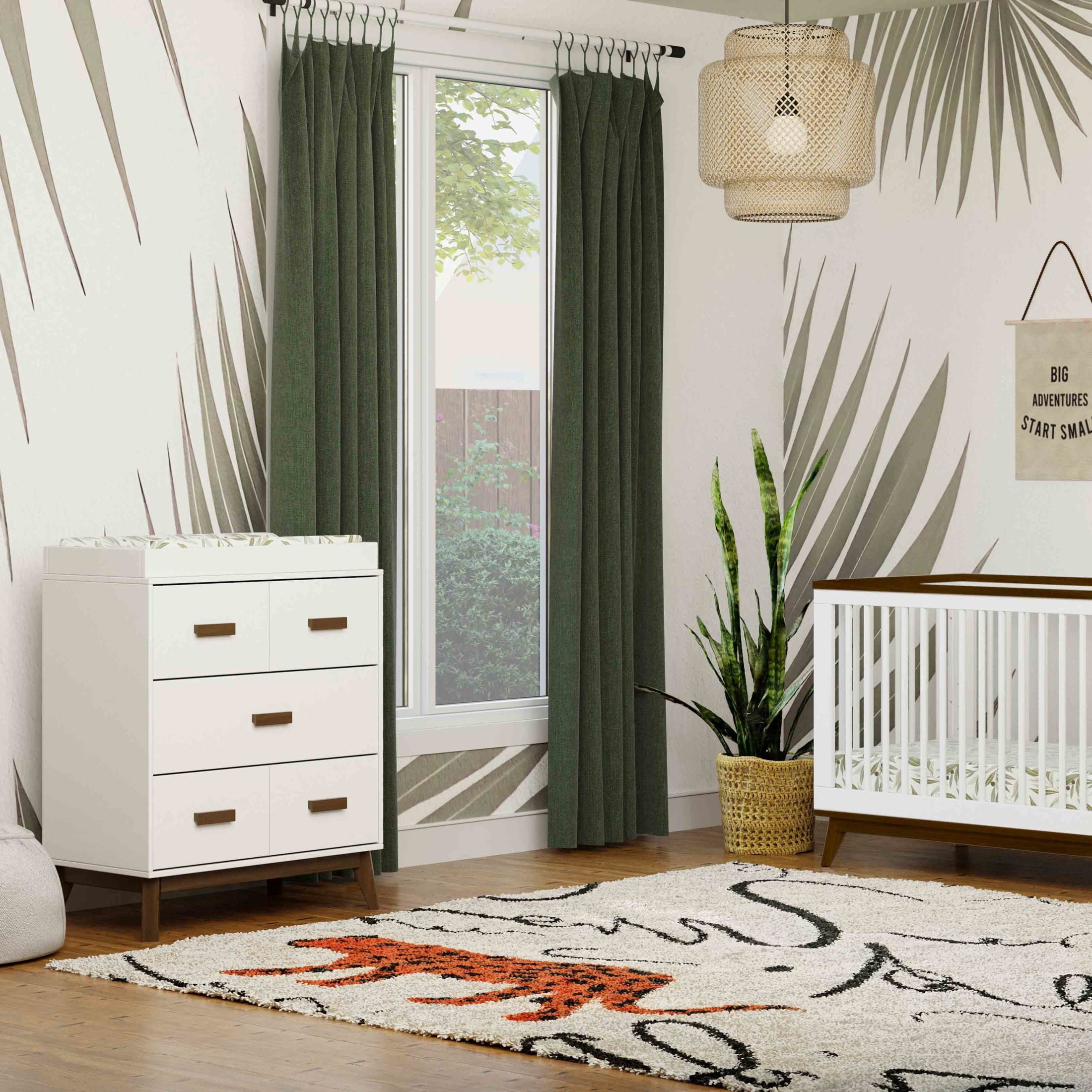 Babyletto Scoot 3-Drawer Compact Changer Dresser with Removable Changing Tray (34")