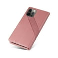 thumbnail image 5 of Wallet Case Compatible with iPhone 12 Pro/12 (6.1 inch), Luxury ID Cash Credit Card Slots Holder Carrying Pouch Folio Flip PU Leather Cover [Magnetic Hard Case] for iPhone 12 Pro/12 (Rosegold), 5 of 8