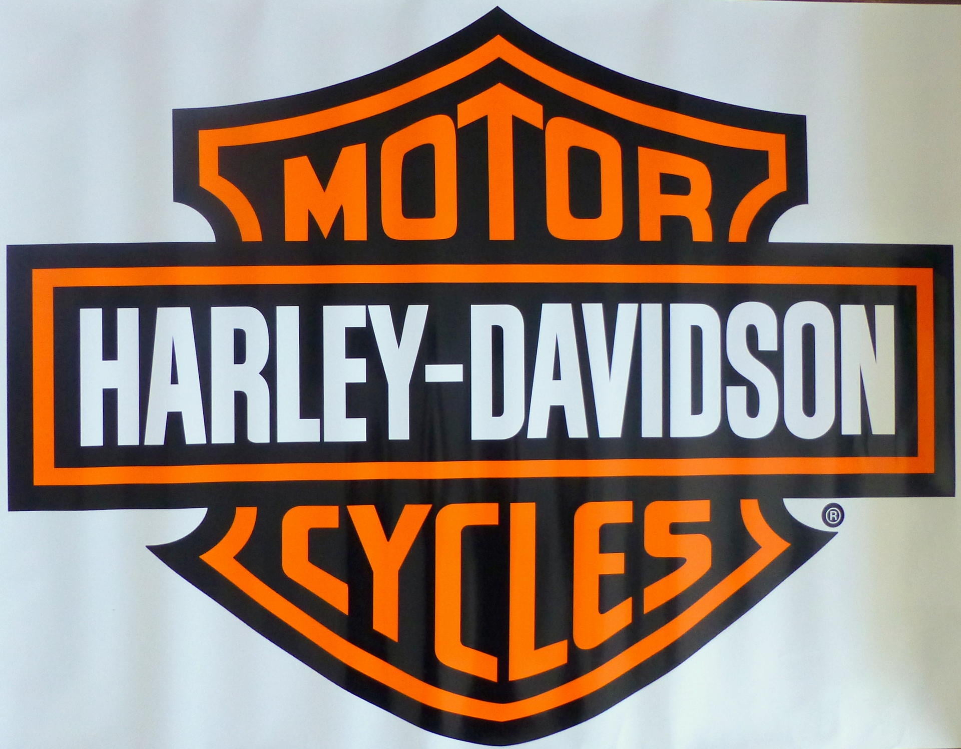 Harley-Davidson Large Bar & Shield Chrome Classic Graphix Sticker Decal NEW 