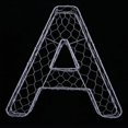 thumbnail image 3 of Romantic Iron Alphabet R Frame Wire Wreath Succulent Pot Wedding Decor, 3 of 6
