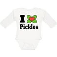 thumbnail image 3 of Inktastic I heart pickles Boys or Girls Long Sleeve Baby Bodysuit, 3 of 5