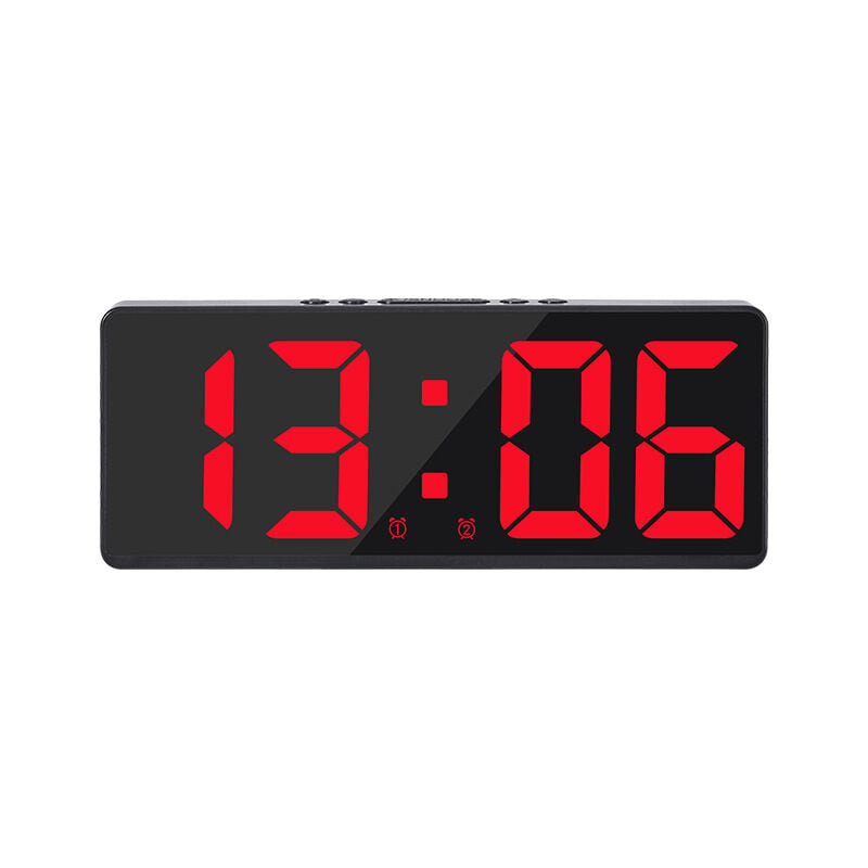 Horloge Murale Numérique avec Synchronisation Bluetooth, Grand Écran LED, Télécommande et Réglage Automatique de la DST, Votre Solution Complète de Gestion du Temps