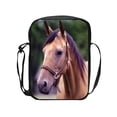 thumbnail image 2 of FcBaudy Inclined Shoulder Bag Handbag Horse Images Printed Patterns Casual Travel Portable Storage Bag Can Adjust Shoulder Straps Compartments For Classified Storage Polyester crossbody satchel wrap, 2 of 7