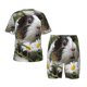 thumbnail image 1 of Fotbe Daisy Guinea Pig Pijama Estampada de 2 Piezas para Niños – Ropa de Dormir de Manga Corta Cómoda para Niños y Niñas, Camiseta y Shorts de Algodón-Small, 1 of 6