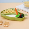 thumbnail image 5 of Wzzjkit Divided Plates, Rabbite Shaped Silicone Toddler Plate Multifunctional Children's Non Slip Tableware Easy to Clean Dishwasher and Microwave Safe, Toddler Dishes, 5 of 7