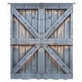 thumbnail image 2 of Farmhouse Wood Grain Sheer Curtains 54 Inches Long, Vintage Country Barn Gate Textured Light Filering Curtains, Breathable Simi Curtain Privacy Drapes for Kitchen Bathroom Small Window Treatment, 2 of 9