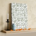 thumbnail image 3 of Ships Next Day Canvas Wall Art 24"x36",Sage Green Flower Wood Framed Canvas Print Painting,Vintage Farmhouse Boho Leaf Spring Ready to Hang Large Picture Wall Decor for Bedroom Living Room Office, 3 of 9