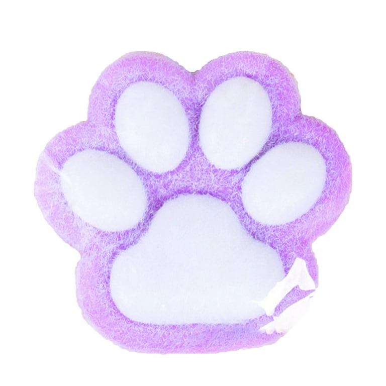 1pcs Purple Squishy Cat Paw Squishy Inches Big FuFu cat
