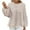 Beige, variant on Cavosen Workout Tops for Women Long Sleeve Lantern Pullover Shirts Crewneck Comfort Plaid Blouse Dressy Flowy Loose Fit Tees Basic Tops Novelty Resortwear Autumn Beige XL