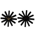 thumbnail image 4 of Living Room Clock, Creativity Wall Clock Silent Movement Clear Read Widely Use  for Office Black, 4 of 8