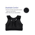 thumbnail image 5 of Women's High Impact Sport Bras Workout Yoga Bras Bounce Control Wirefree Mesh Top, 5 of 8