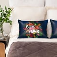 thumbnail image 4 of Easygdp Summer Birds and Flowers Pillowcase 20×30 inches, Throw Pillowcase with Invisible Zipper for Bedroom, Sofa, Office, 4 of 8