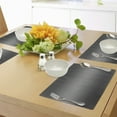 thumbnail image 4 of Ambesonne Ombre Place Mats Set of 4, Grey Smoke Fume Design, Standard Size, Charcoal Grey Pale Grey, 4 of 6