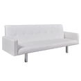 thumbnail image 4 of vidaXL Sofa Bed Sleeper Sectional Sofa Bed with Armrest Artificial Leather, 4 of 11