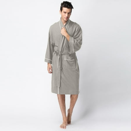 

GDfun Men s Winter Solid Soft Lace-Up Shawl Bathrobe Long Sleeve Robe Coat——lingerie set/lingerie for women naughty crotchless thongs/romper