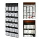 thumbnail image 3 of Organizador de zapatos colgante Sunnimix 24 bolsillos grandes de malla Blanco negro, 3 of 8