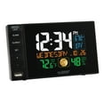 La Crosse Technology C87207 Dual Alarm Black Bedside clock with USB