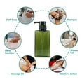 thumbnail image 4 of 3Pack Refillable Shampoo and Conditioner Bottles, 150ml Plastic Pump Dispensers, Square Empty Bottle for Body Wash, 4 of 6