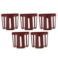 thumbnail image 3 of Wall Mounted Tissue Holder, Adhesive Hanging Tissue Roll Easy Installation  for Kitchen for Bathroom Brown, 3 of 8