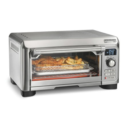 Hamilton Beach Professional Sure-Crisp Air Fryer Toaster Oven Combo with 6-in-1 Functionality, Stainless Steel