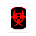 thumbnail image 1 of Red nuclear Checal Radiation Symbol Desktop Photo Frame Picture Display Decoration Art Painting, 1 of 3