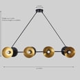 thumbnail image 4 of Eight Light Dome Shade Brass Sputnik Chandelier Light Fixture Raw Brass Ceiling Fixture, 4 of 6