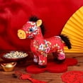 thumbnail image 6 of 2026 Year of The Horse Stuffed Animals Mascot Plush 7.9 inch Chinese New Year  Horse Mascot Doll Toys Chinese Zodiac Decor for Spring Festival Lunar New Years Gifts Home Car Decor Blessing Souvenir, 6 of 7