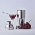 thumbnail image 2 of Cocktail Shaker 3Pcs Stainless Steel Bar Set Mixing Tools, 2 of 2