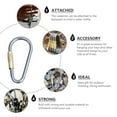 thumbnail image 6 of 2PCS D Shaped Carabiner Heavy Duty Buckle Multi Function, 6 of 6