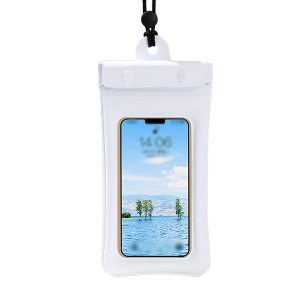 Sonducket Estuche para teléfono Impermeable Deportes acuáticos Natación Bajo el agua Teléfono celular Protector de bolsa seca con cordón Estuche de Deportes acuáticos Blanco Sonducket OD024598-01