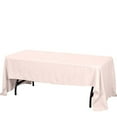 thumbnail image 4 of BalsaCircle 60" x 126" Polyester Rectangular Tablecloth Blush, 4 of 6