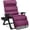 Amethyst Purple, variant on Best Choice Products Oversized Zero Gravity Chair, Folding Recliner w/ Removable Cushion, Side Tray - Onyx Black