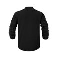 thumbnail image 6 of Men's Linen Long Sleeve Shirt Button Henley Shirt V-Neck Casual Plain Lightweight Fall Top L, 6 of 7