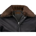thumbnail image 4 of Men's Air Force A2 Brown Leather Bomber Jacket-Callington in Brown - UK Size XS, 4 of 10