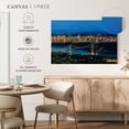 thumbnail image 5 of Elephant Stock Vancouver Night Lights Wall Art - Horizontal Canvas Wall Art - Living Room Wall Decor - Places Canvas - Blue And Yellow Decor - 39" x 26", 5 of 8
