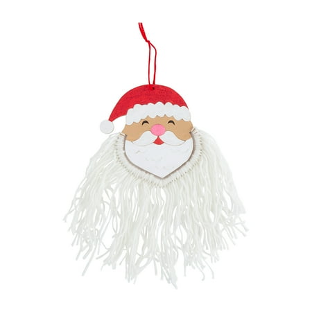 UPC: 0195130220494 | Color Your Own Santa with Beard Ornament Craft Kit  Makes 12  Craft Kits  Christmas  12 Pieces