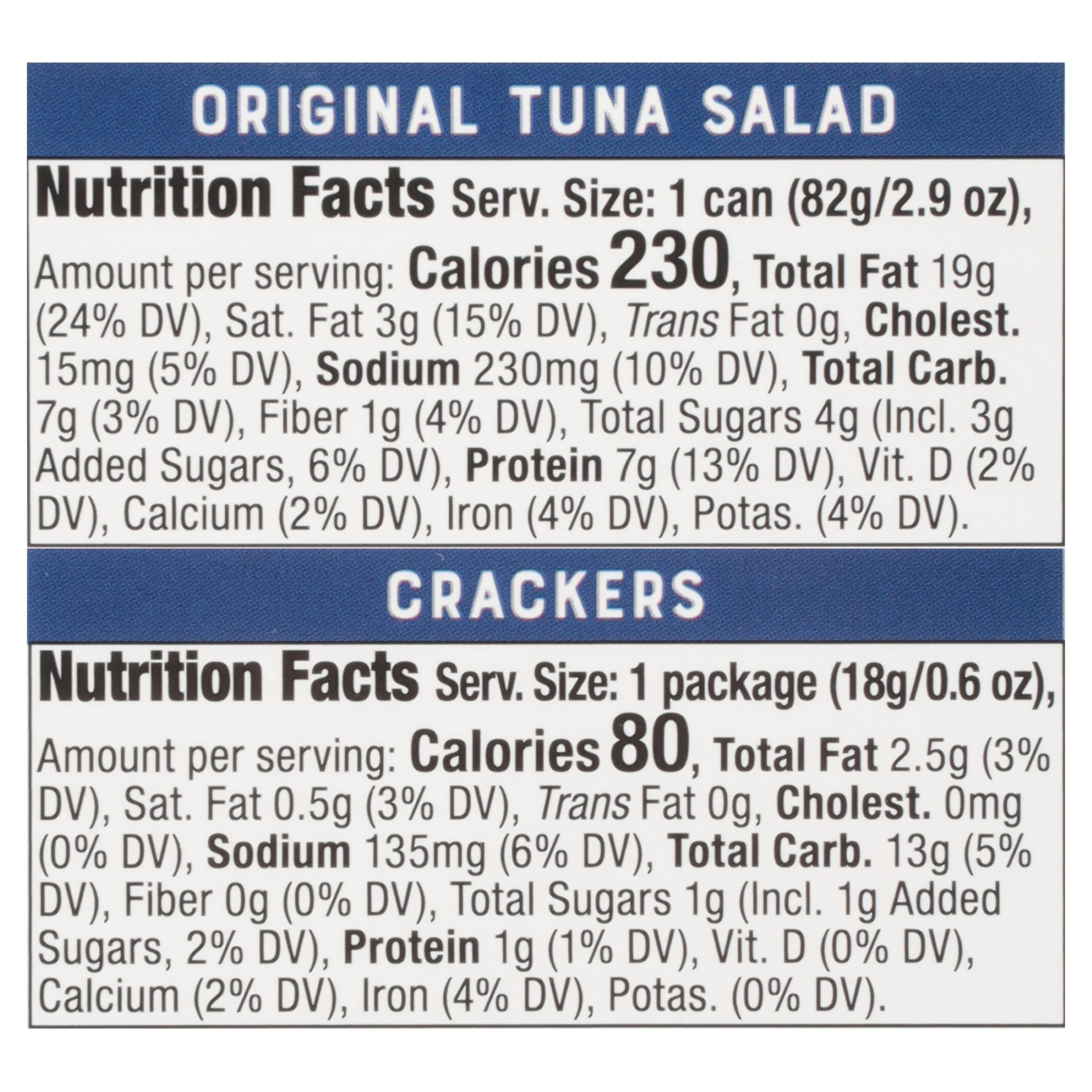 (12 pack) Bumble Bee Snack on The Run Tuna Salad with Crackers Kit, Wild Caught, Ready to Eat, Spoon Included, Shelf Stable Box, 3.5oz