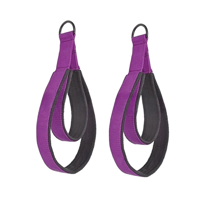 Fitness Yoga Double Loop Wrist Straps for Reformers Core Home Gym Workout Stretching Exercise Training Adjustable Secure Comfortable Non Ankle Calf Multifunctional