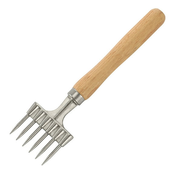 Ice Chipper Crusher, Ice Picks for Breaking Ice Made from Aluminum Alloy with Wood Handle, 9 Inch by 2 Inch, Silver