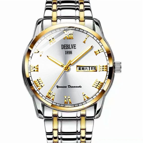 Men's Luxury Ultra-Thin Automatic Watch, Minimalist, Business Style with Luminous & Water-Resistant Functions