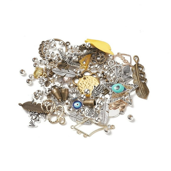 1Bag Lucky Bag Including Mixed Style Metal Beads & Charms