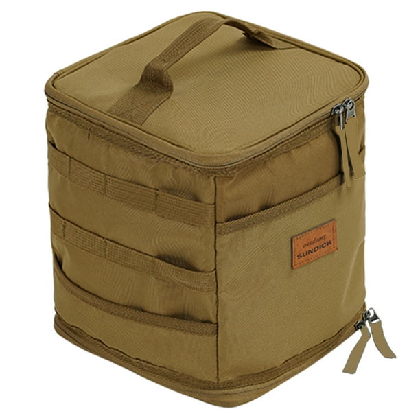 Btafrte Bolso Almacenamiento para Acampar Utensilios Organizador Tote (M)