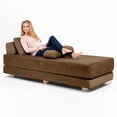 thumbnail image 3 of Jaxx 18962690 Balshan Chaise Lounge Daybed, Toffee, 3 of 5