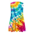 thumbnail image 6 of Viikei Women Dress Summer Maxi Dresses,Sun Dresses for Women Plus Size,Women's Tie Printed Casual Loose Pleated Sleeveless V-neck Dress with Pockets Multicolor S, 6 of 6
