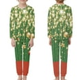 thumbnail image 2 of Renewold Matching Pajama Sets for Family Christmas Kids Tracksuit Lounge Wear Size 13-14 Xmas Ball Long Sleeve Pajama Elastic Waist Sweatpants Set of 2, 2 of 5