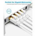 thumbnail image 2 of Cable Ethernet DDMALL CAT8 4,5 m 40 Gbps 2000 MHz blanco, 2 of 9