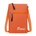 thumbnail image 2 of Clossjun Men Women Crossbody Bag Lightweight Fabric Phone Purse with 2 Zipper Mini Handbag Adjustable Belt Casual Packs For Work Out Back To School Saffron, 2 of 5